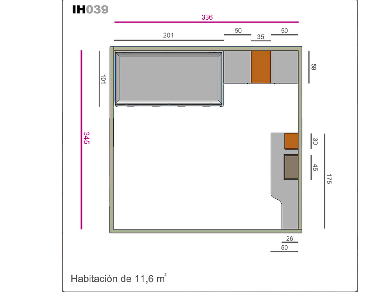 Ih039 medidas