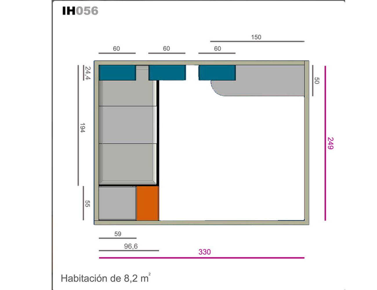 Ih056 medidas