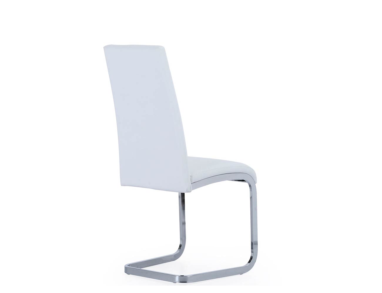 Silla comedor simil piel blanca 2