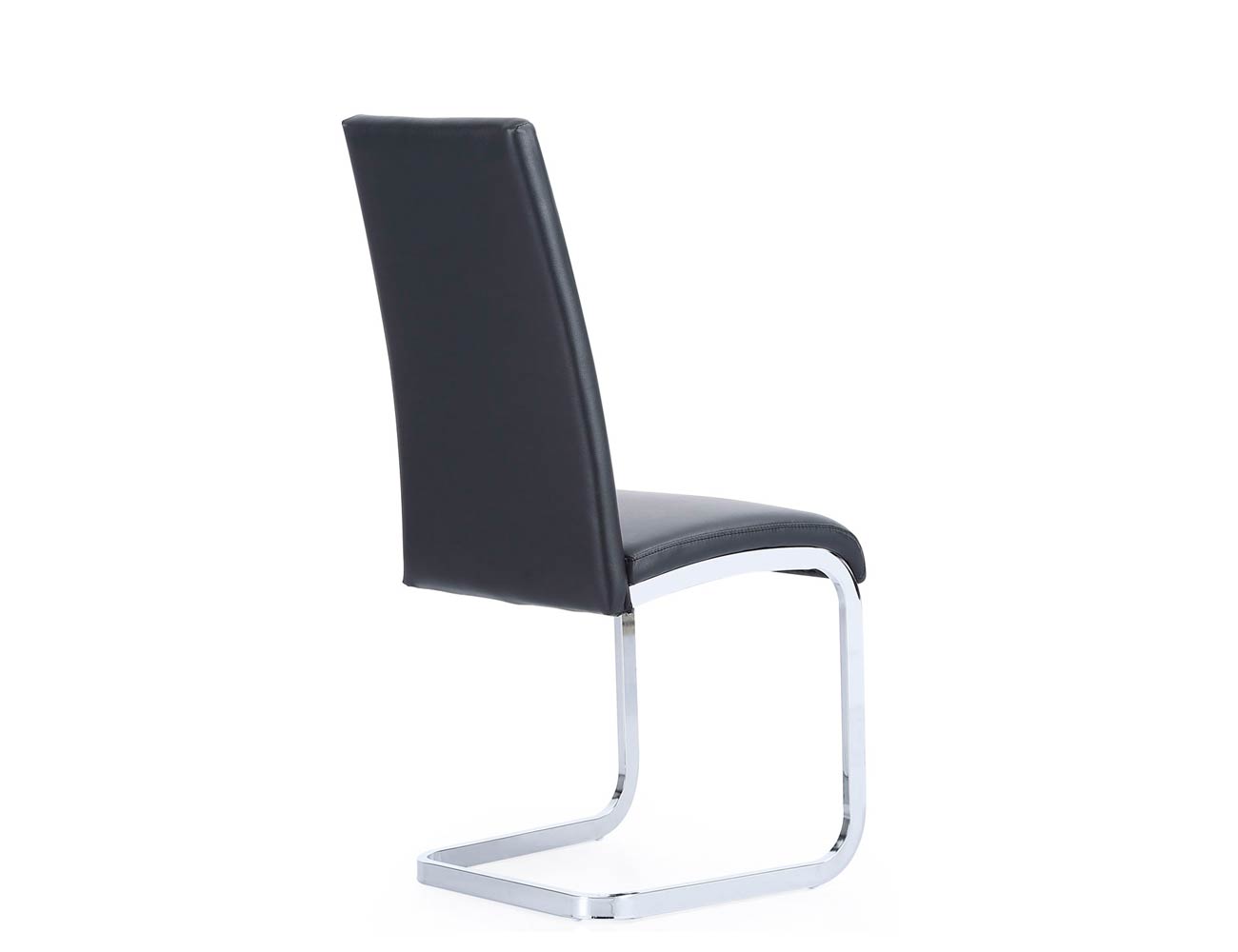 Silla comedor simil piel negro 2