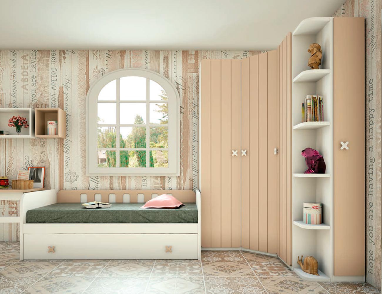 Dormitorio juvenil madera 119 2