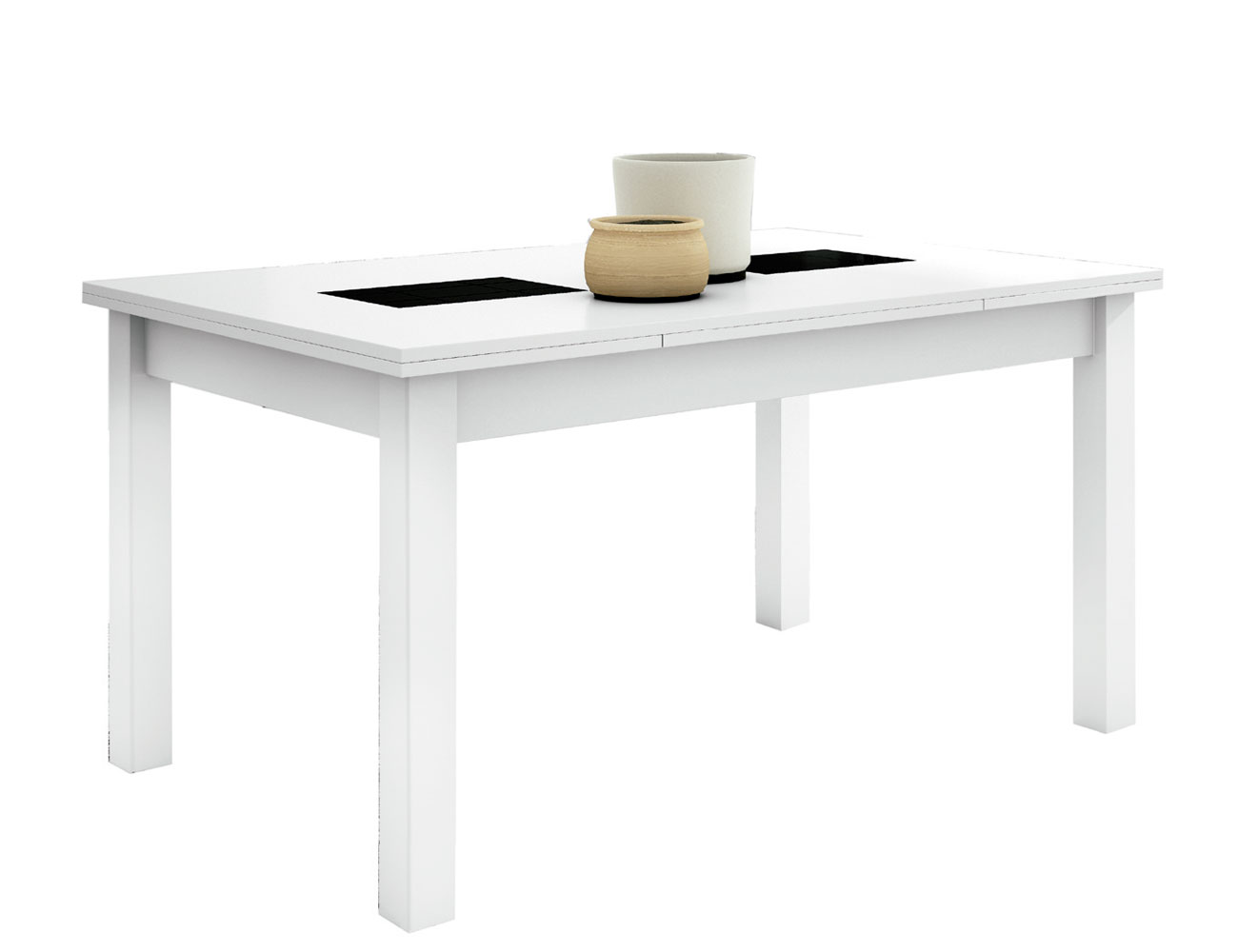 Mesa comedor extensible blanco 117