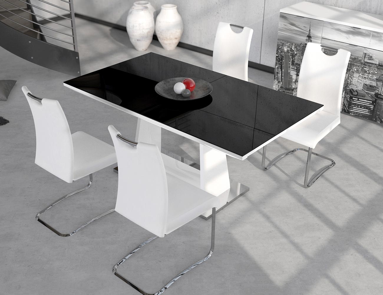 Mesa de comedor de diseño moderno extensible (3800) | Factory del ... Mesa de comedor de diseño moderno extensible (3800) | Factory del ...