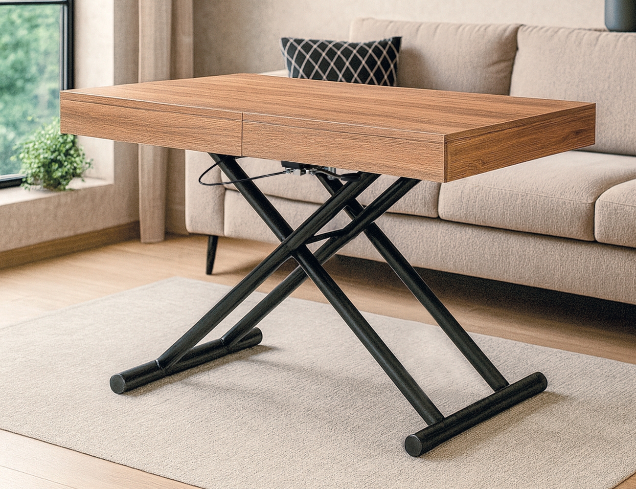 Mesa nemesis regulable roble amazonia patas negro mate2