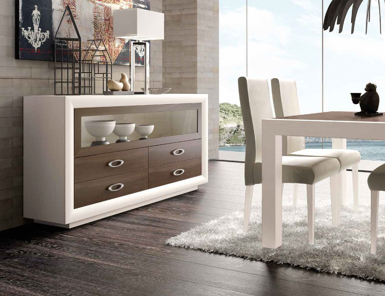 Mueble salon comedor romantico aparador neo