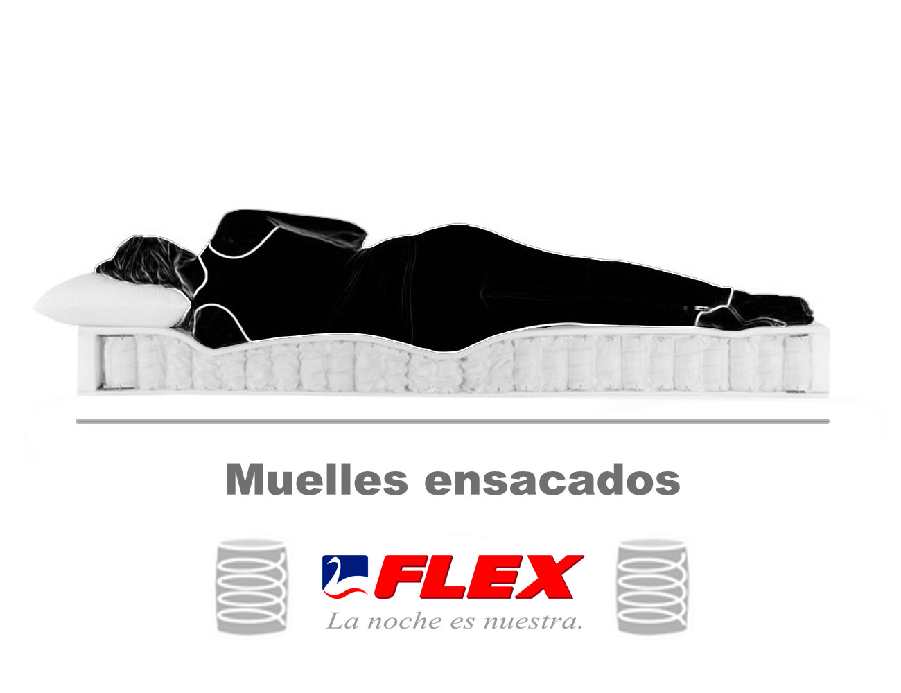 Mujer muelles ensacados flex22