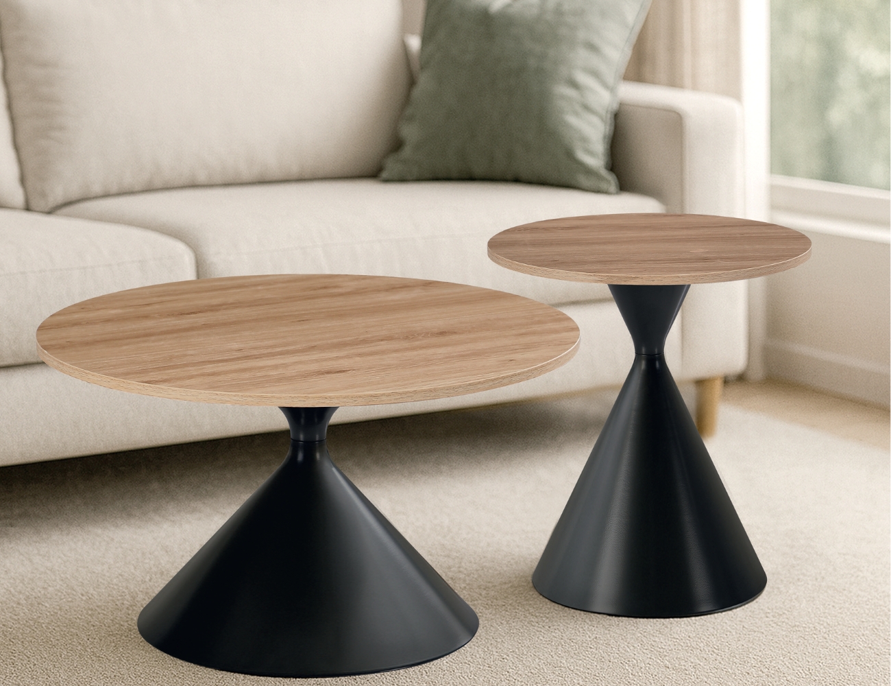 Set icono roble amazonia base metal negro mate1