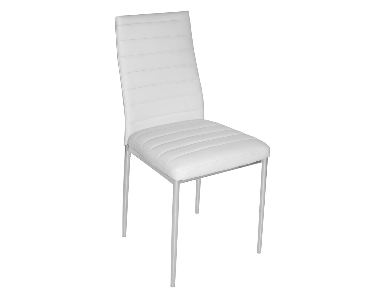 Pack de sillas de comedor tapizada en polipiel blanco con patas ... Pack de sillas de comedor tapizada en polipiel blanco con patas ...