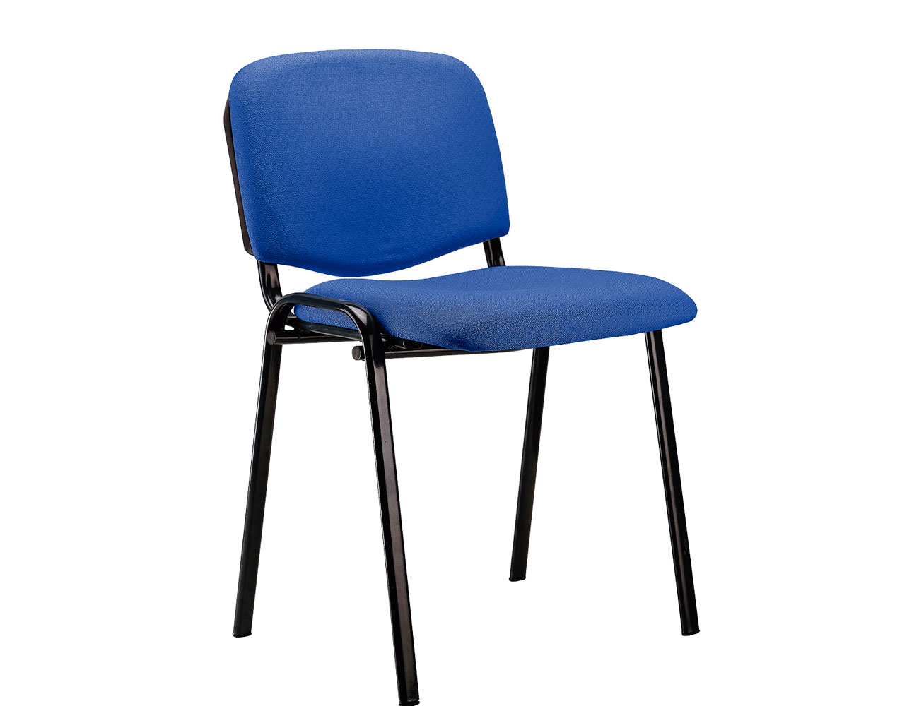 Silla confidente apilable azul