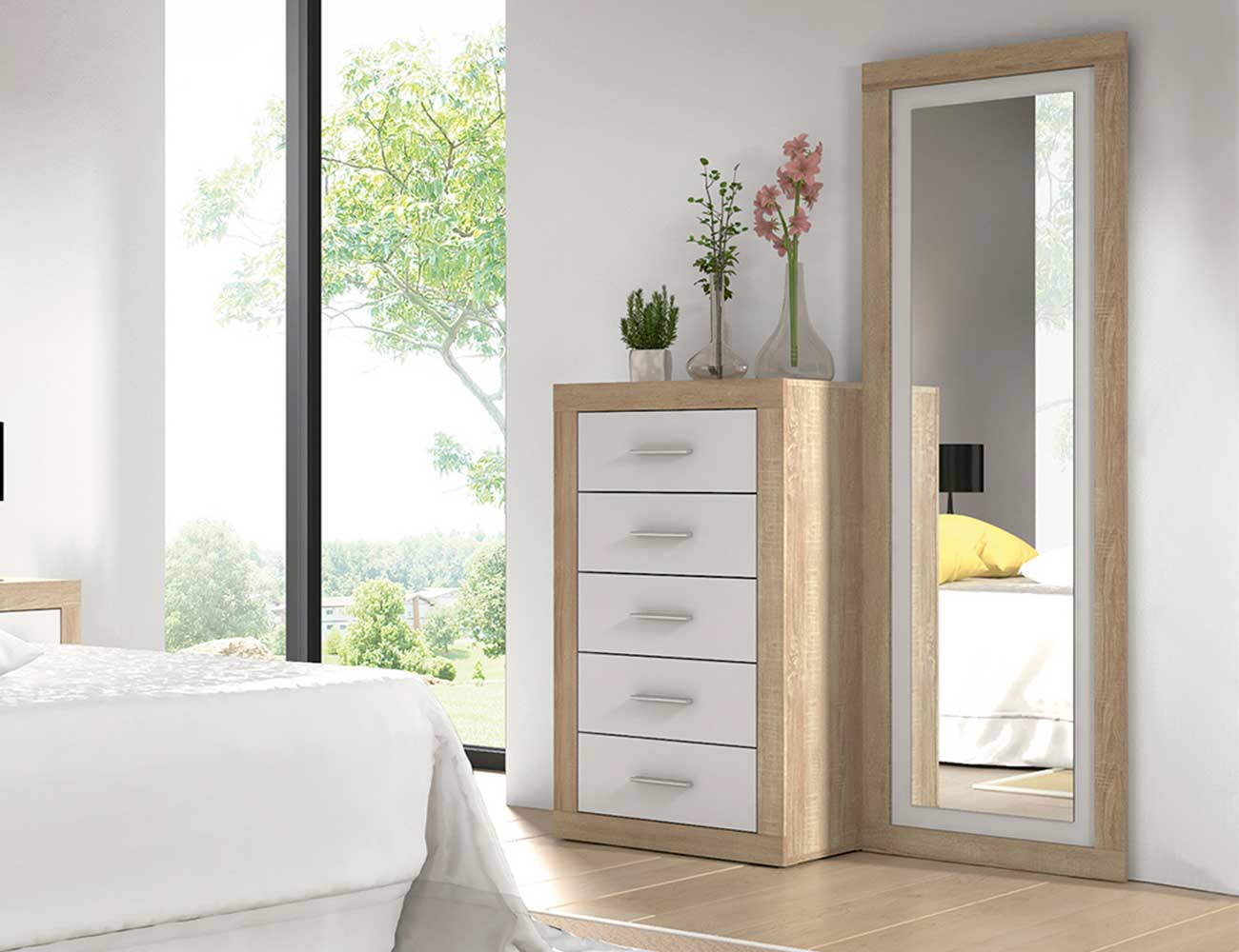 Sinfonier 5 cajones moderno cambrian blanco1