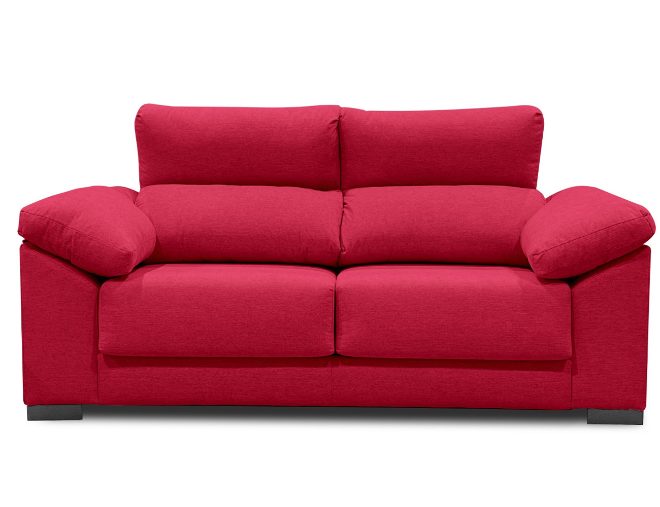 Sofa 2 plazas rojo