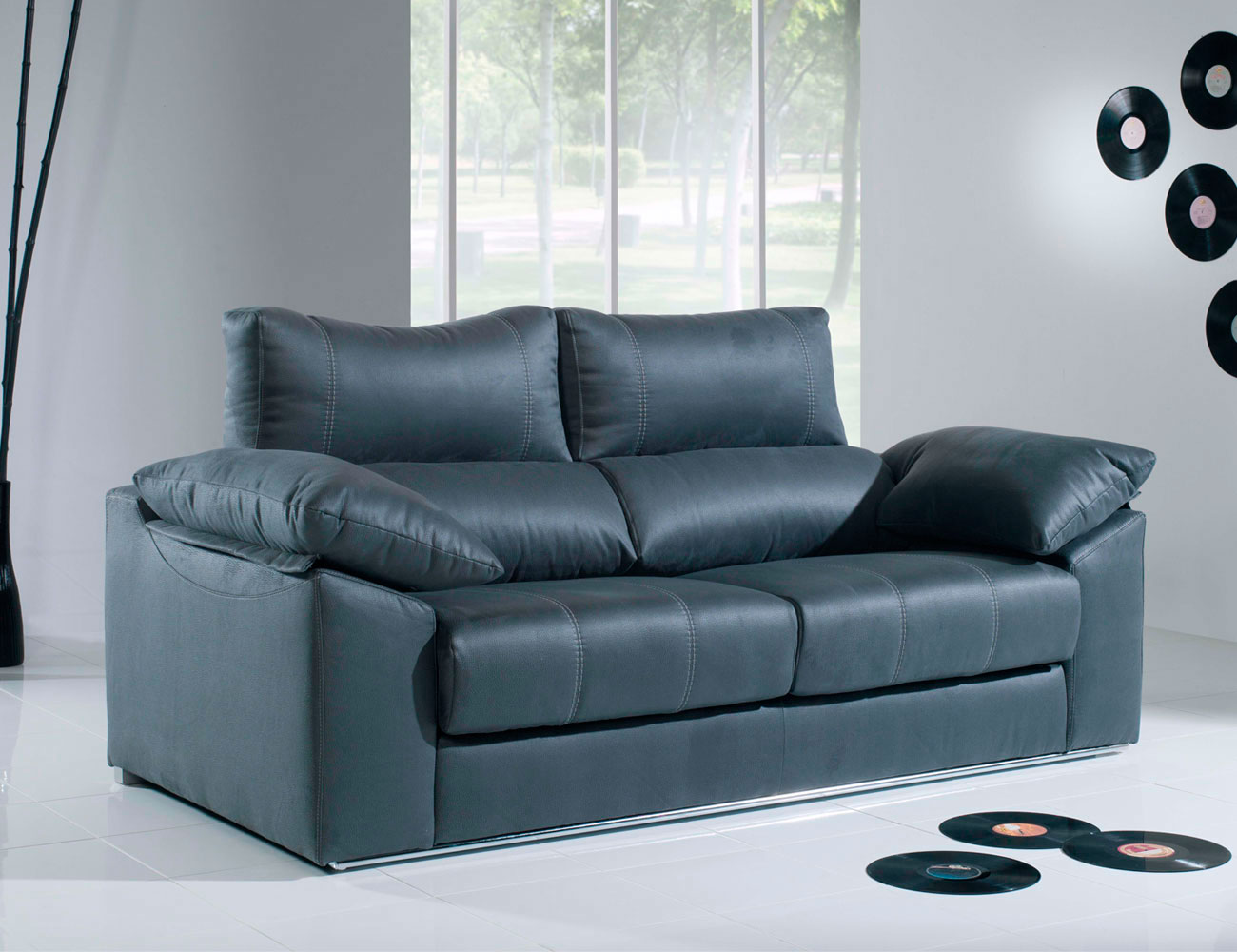 Sofa 3 plazas anti manchas asientos extraibles
