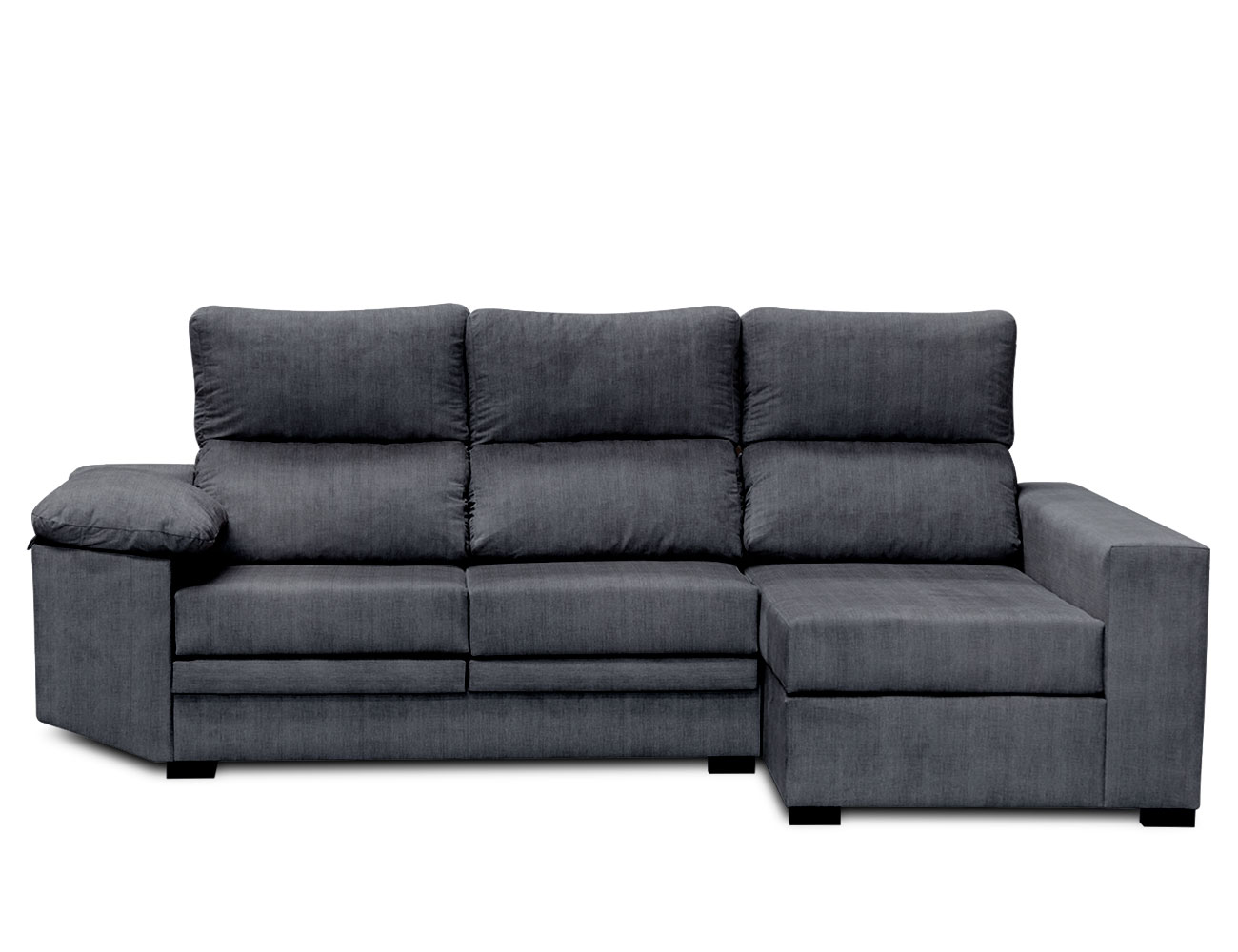 Sofá Chaiselongue con asientos extraibles respaldos reclinables con