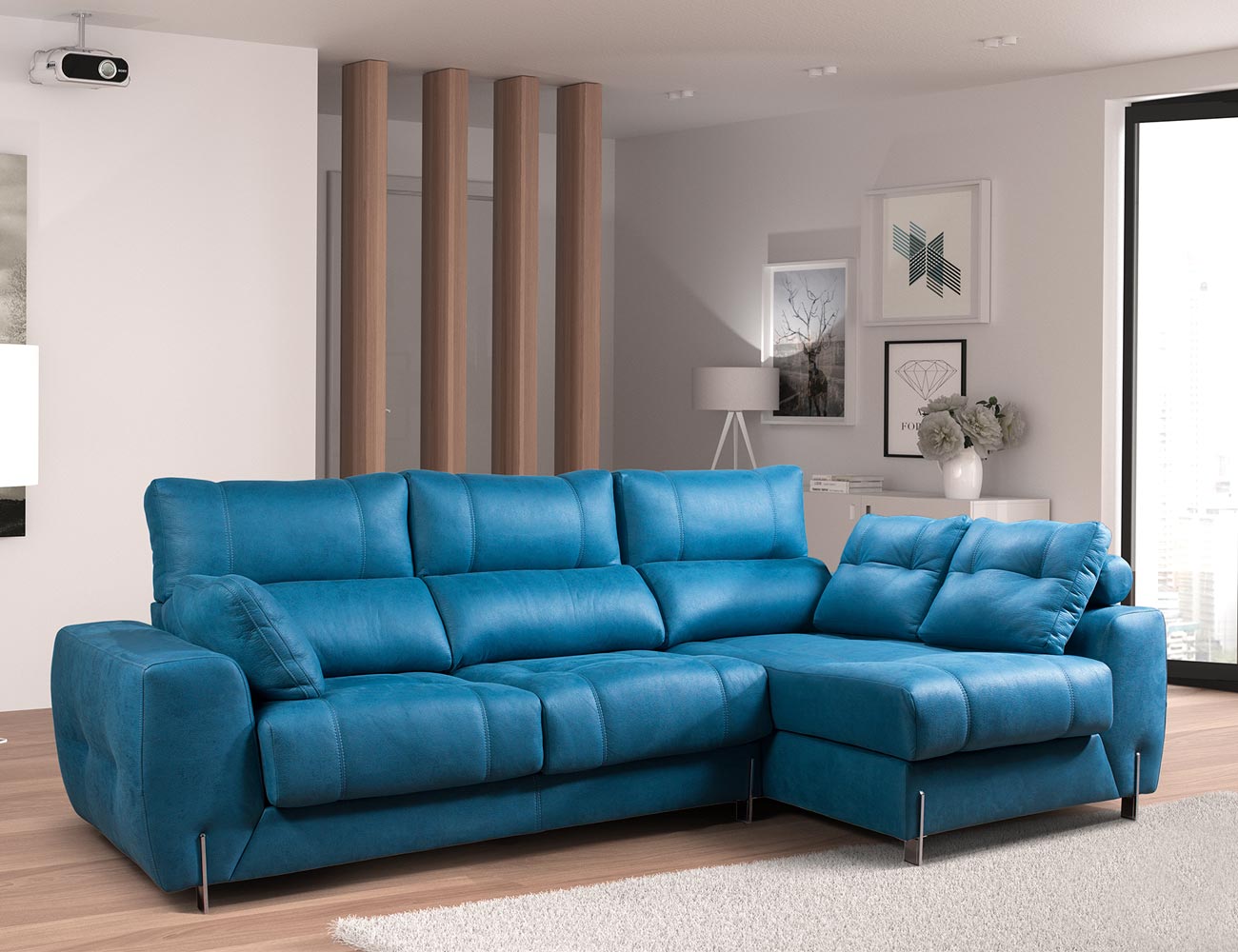 Sofa chaiselongue moderno exclusivo