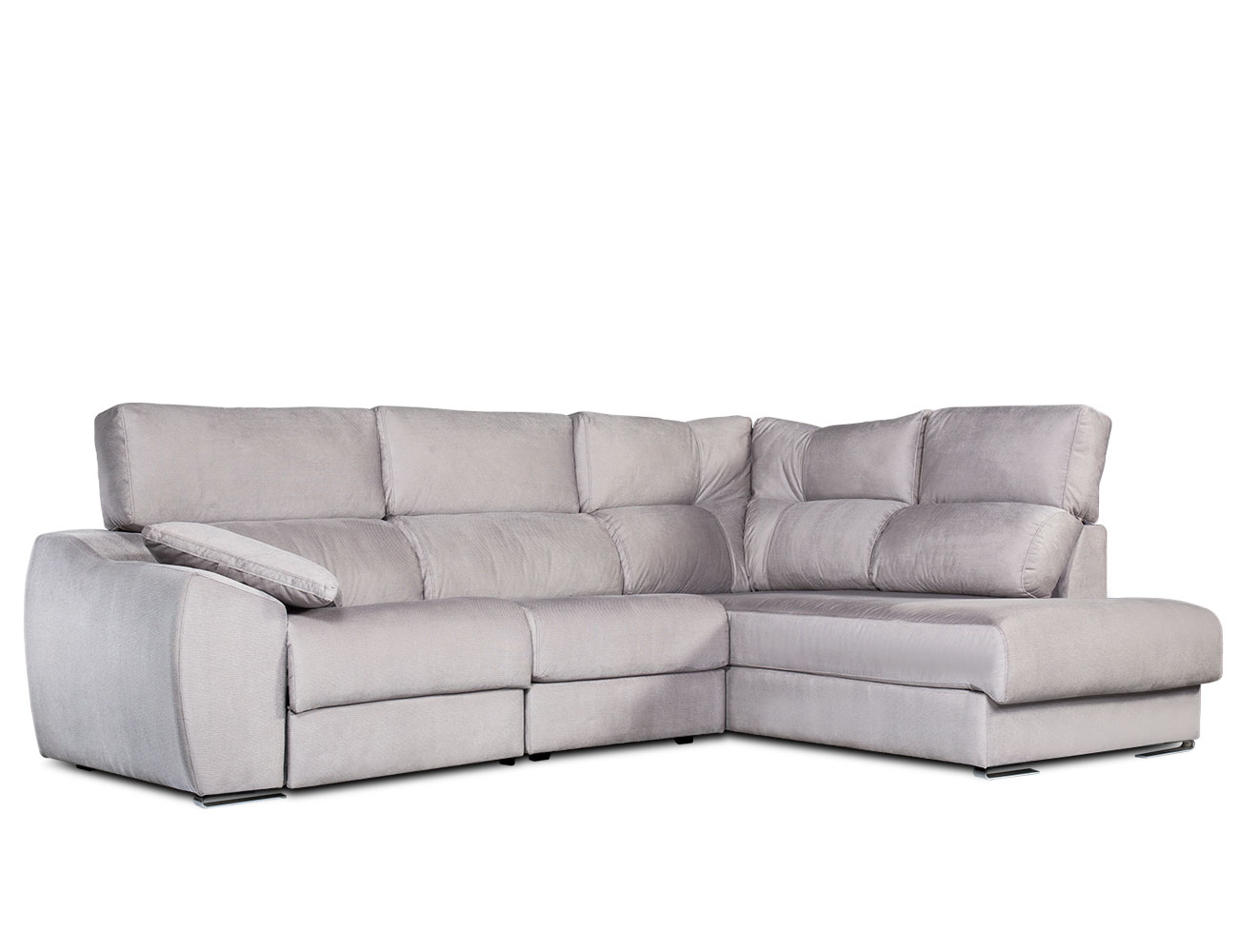 Sofá 3 plazas + Cheiselonguen rinconera relax electrico con diseño