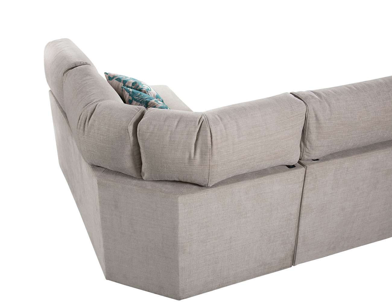 Sofá chaislongue rinconera extraible y reclinable con diseño moderno