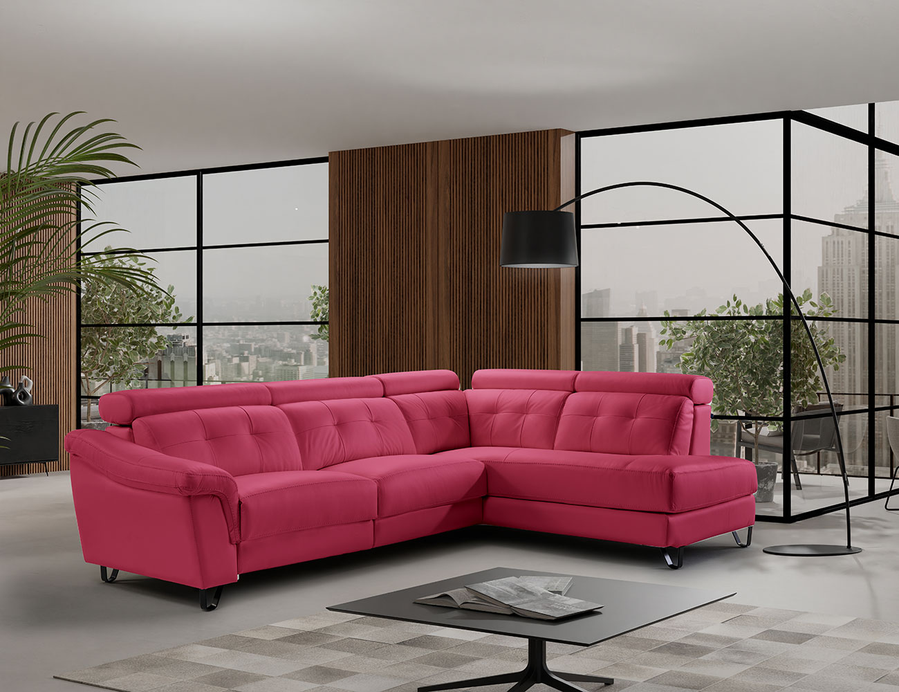 Sofa palmira torresol terminal fucsia