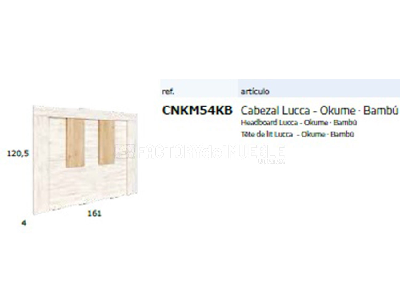 Cnkm54kb cabezal lucca