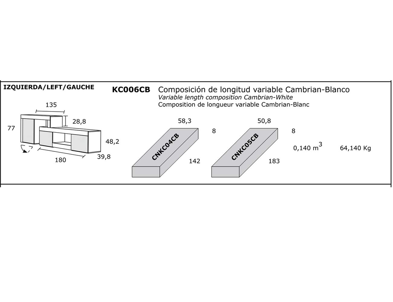 Composicion longitud variable