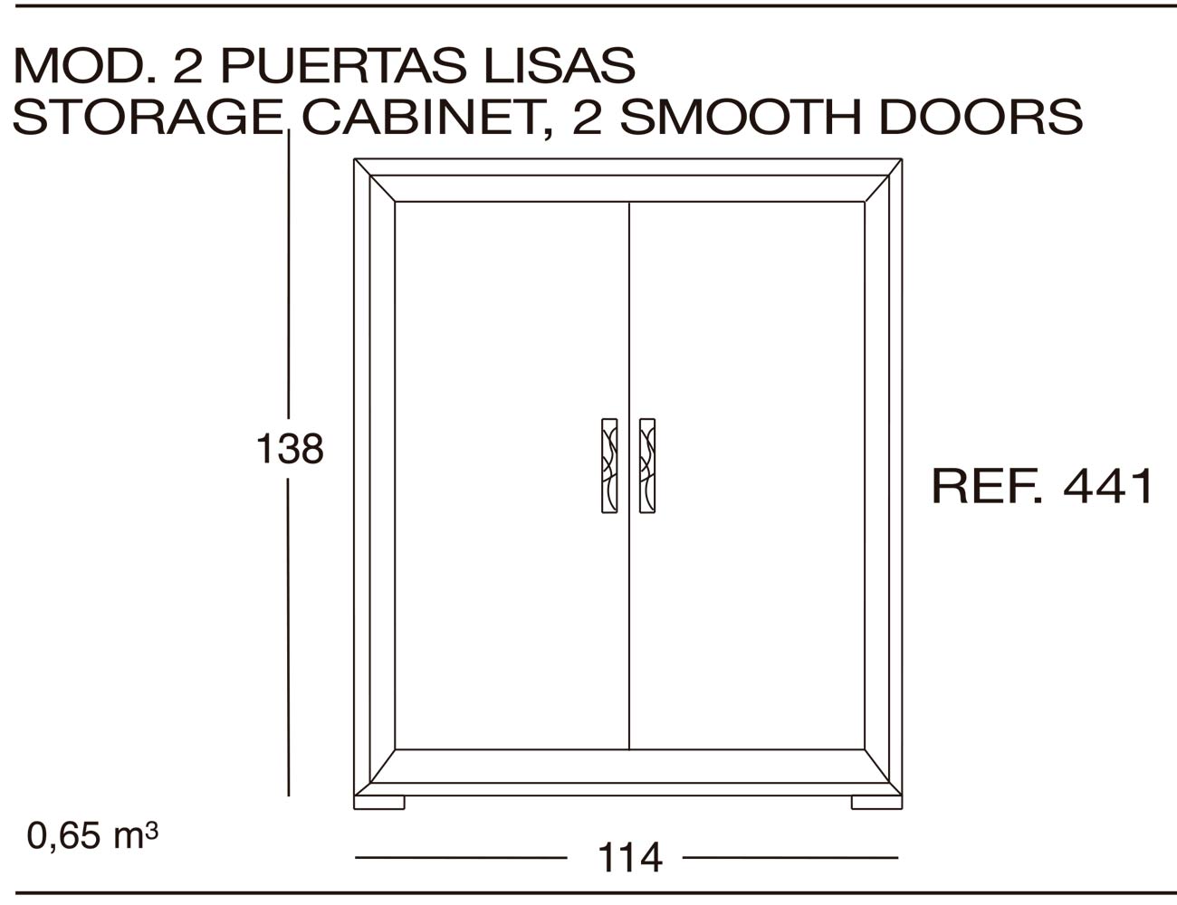 Modulo 2 puertas lisas 441