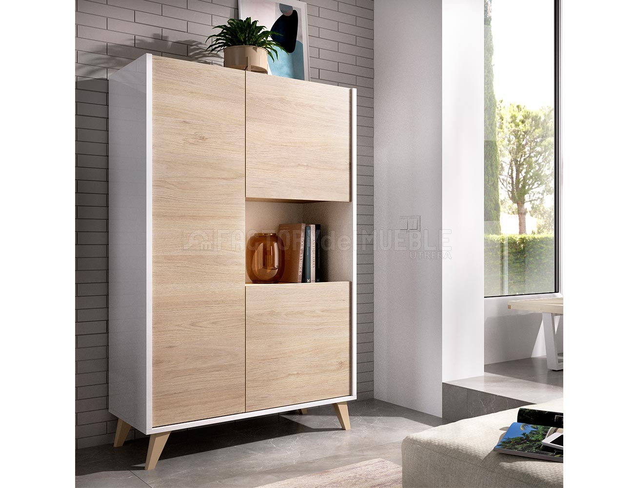 Mueble de salón moderno estilo nórdico (30151)