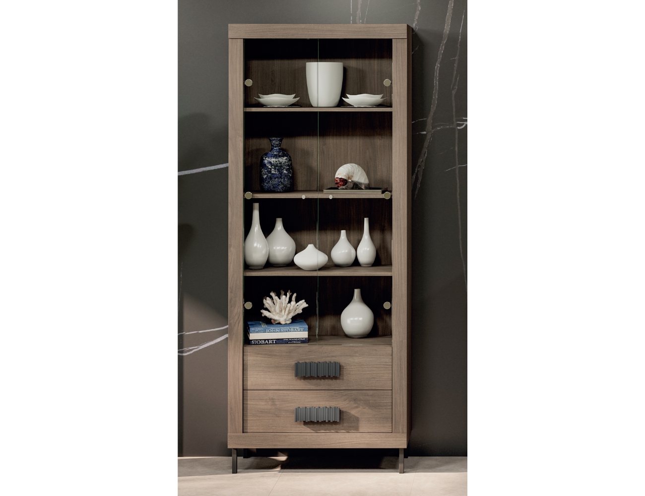 Vitrina80, 75130, strait, nogal