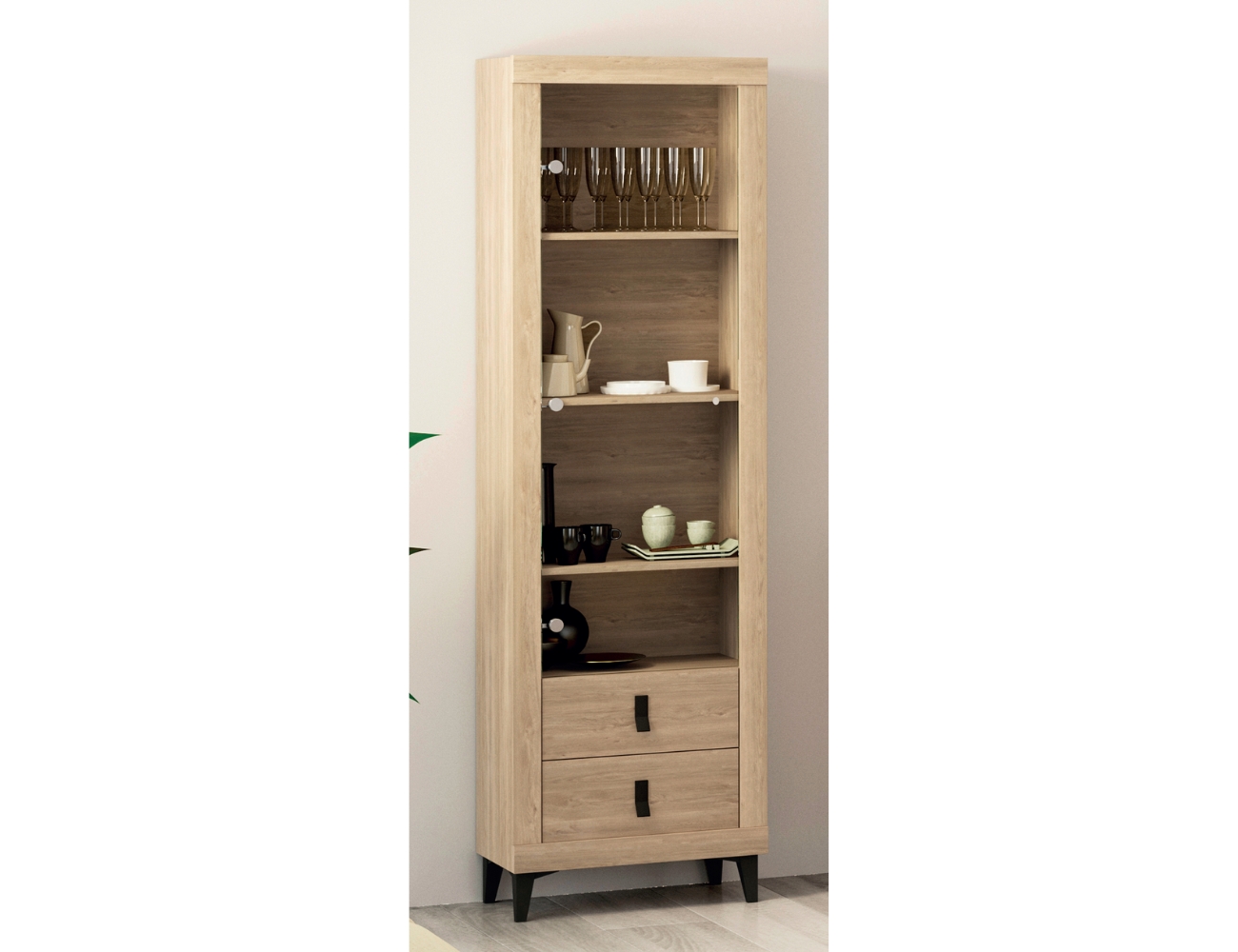 Vitrina 60, 75126, strait, roble
