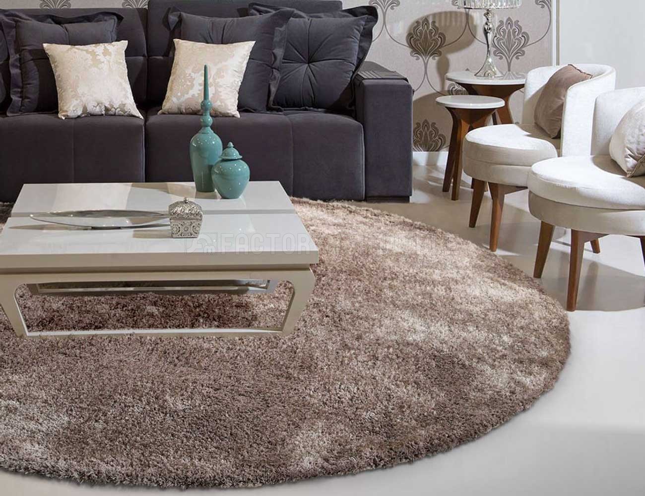 Alfombra Luxus redonda (28556) | Factory del Mueble Utrera