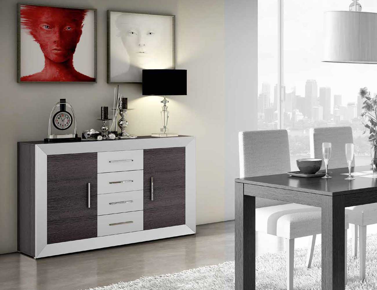 Mesa de salón comedor extensible moderna (2438) Factory del Mueble Utrera Armario Fruteira ~ Mesa de salón comedor extensible moderna (2438) Factory del Mueble Utrera