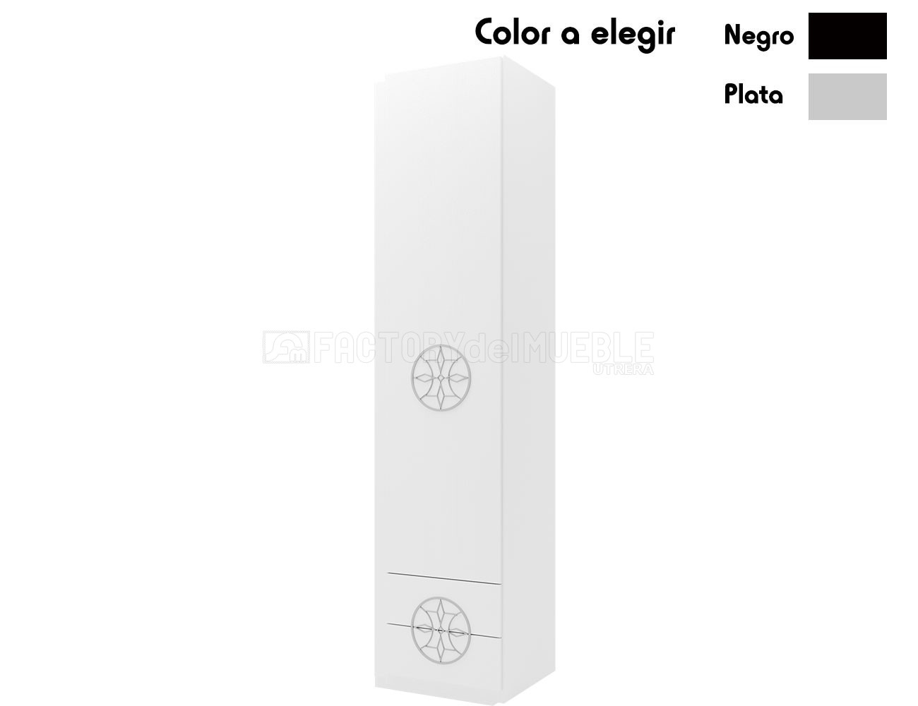 Armario 1p 2c abatible blanco1