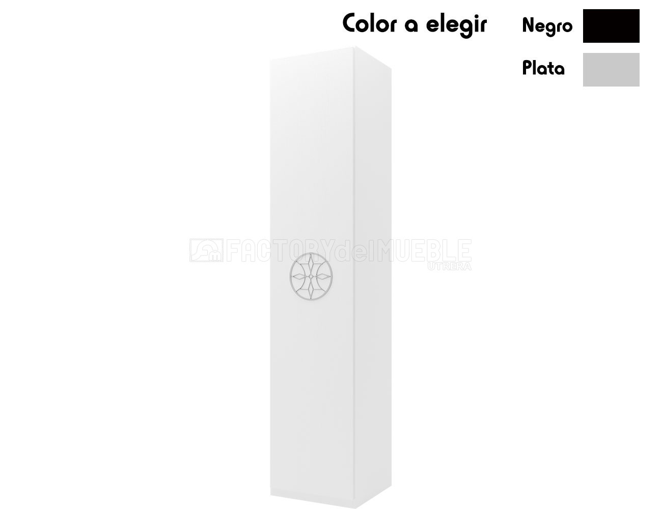 Armario 1p abatible blanco1