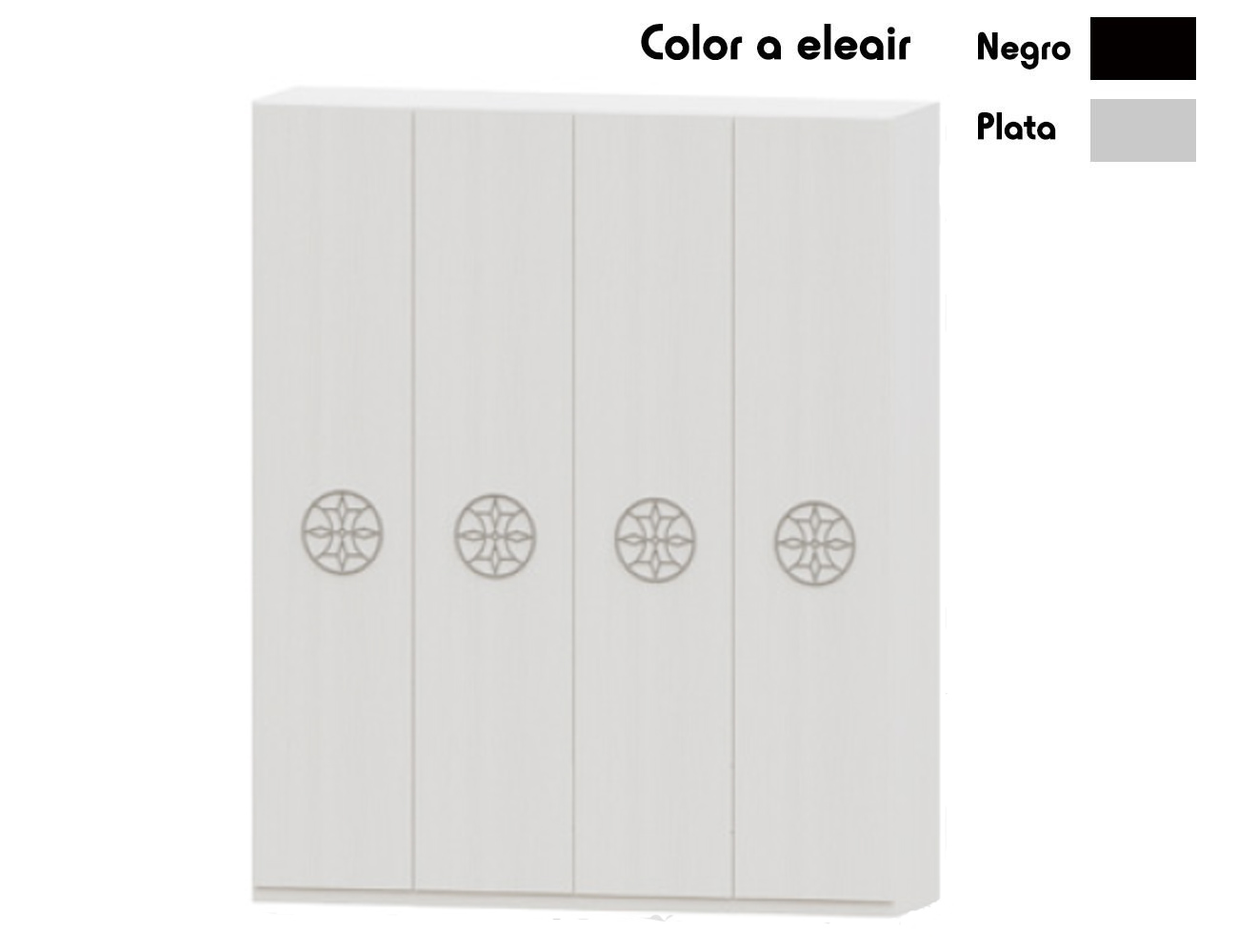 Armario 4p largas blanco1