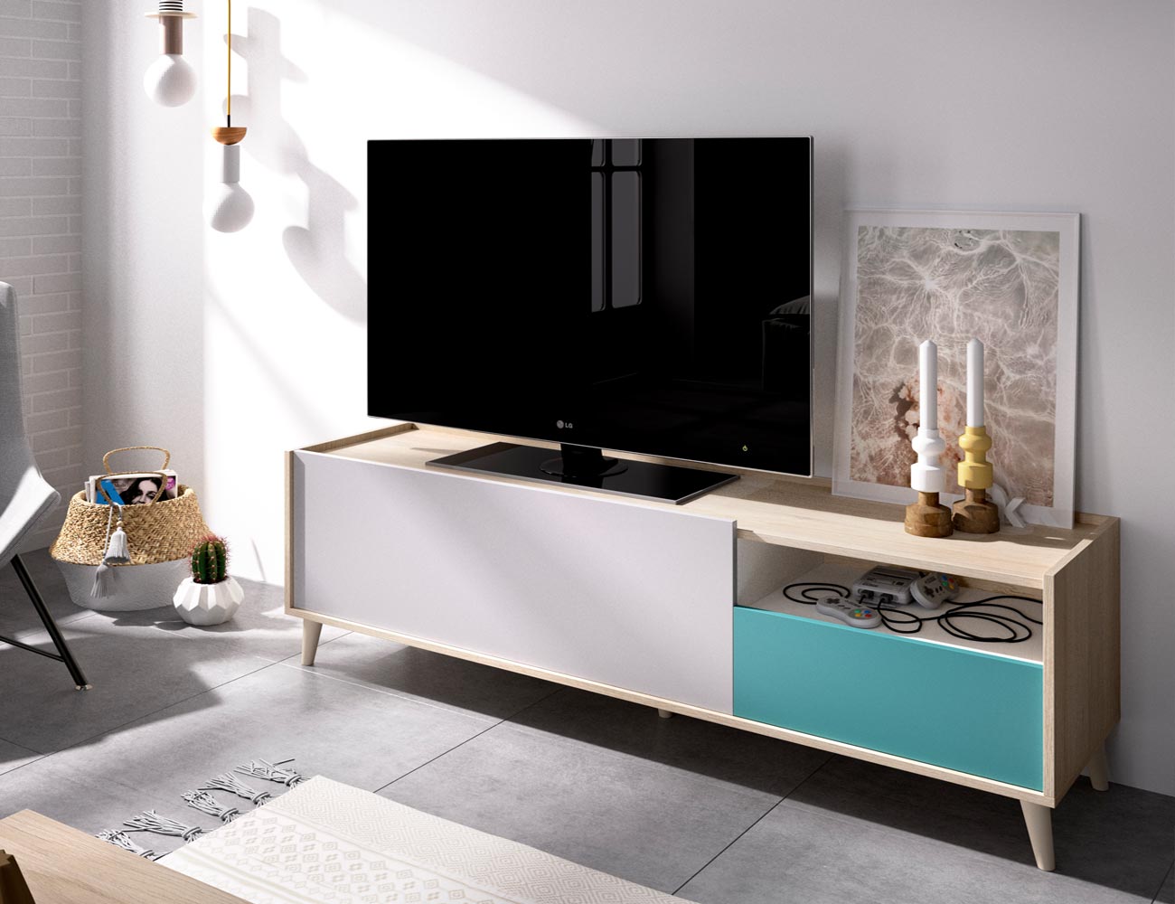 Mueble Bajo TV Astral 2 Puertas