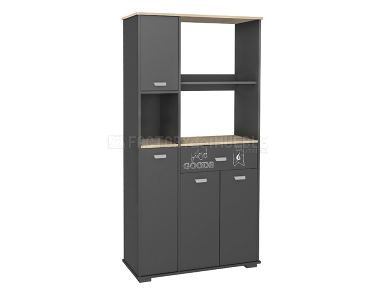 Mueble buffet de cocina con cuatro puertas y un cajón (3424 ... Mueble buffet de cocina con cuatro puertas y un cajón (3424 ...