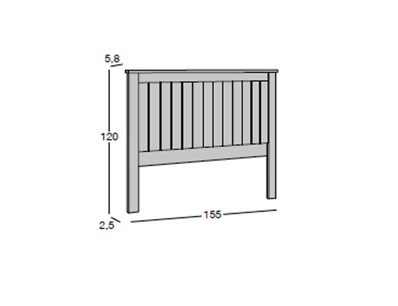 Cabecero 135 y 150 madera