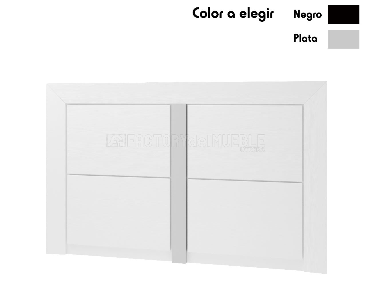 Cabecero cuadros blanco