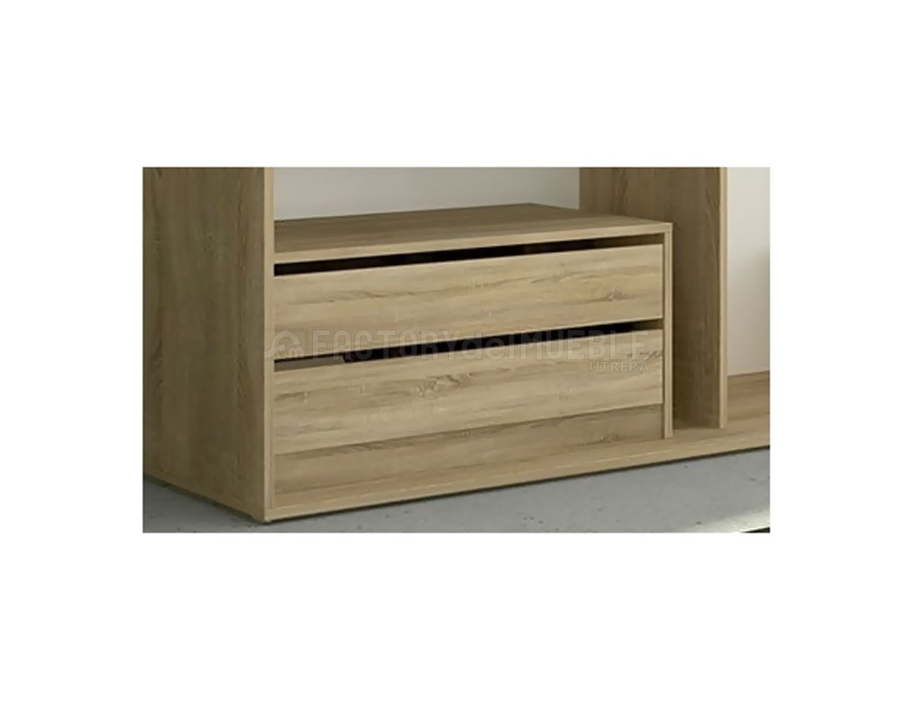 Cajonera armario Serie One roble cambrian 47x56x42cm