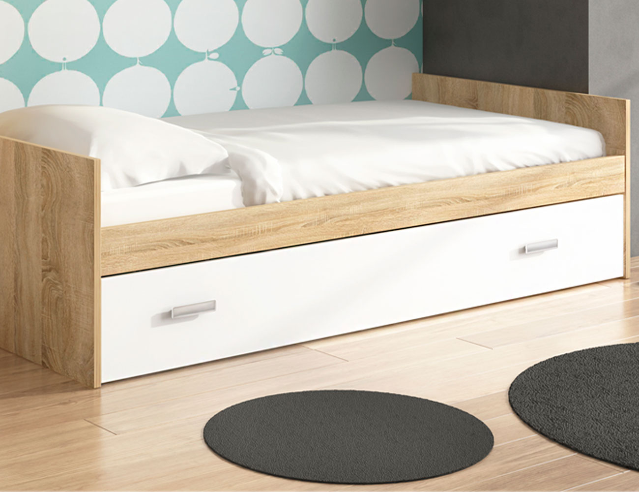 Cama nido frontal cambrian blanco