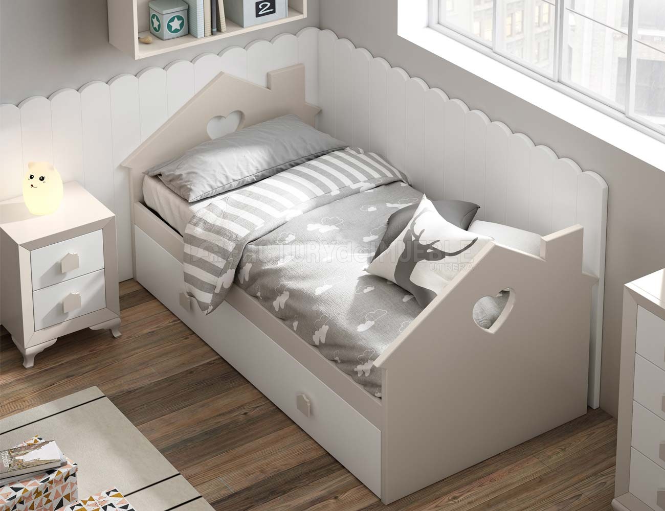 Cama casita con cajón cama nido