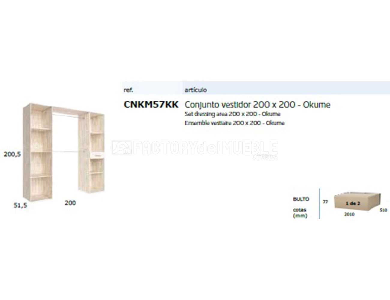 Cnkm57kk conjunto vestidor 200x200