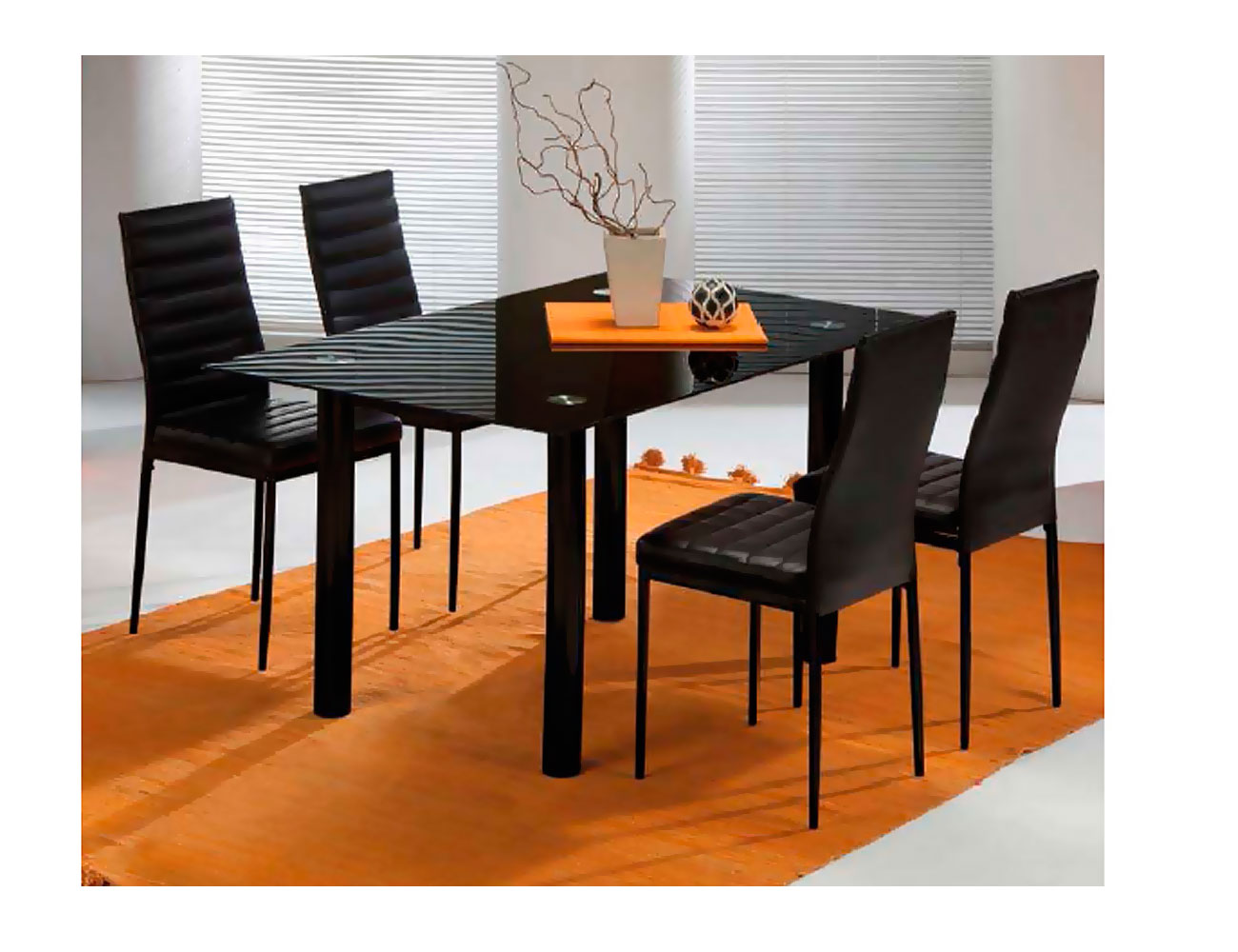 Mesa de Comedor negra de diseño  Mesas de comedor negras, Mesa de diseño,  Mesa de comedor