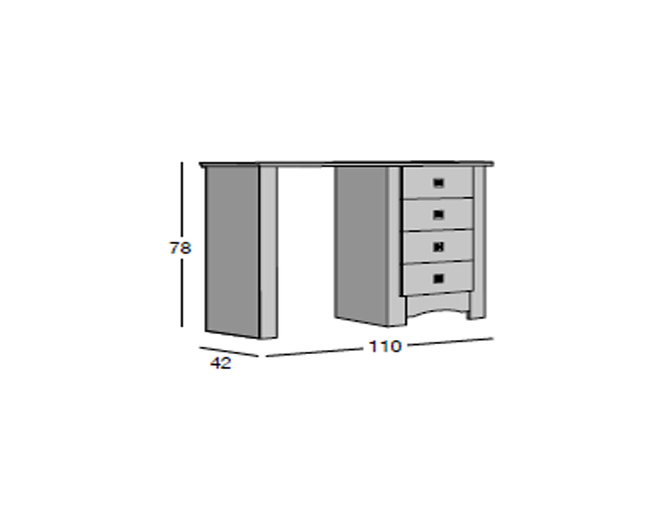 Armario 2 puertas abatible sde madera en color blanco lacado (36676)