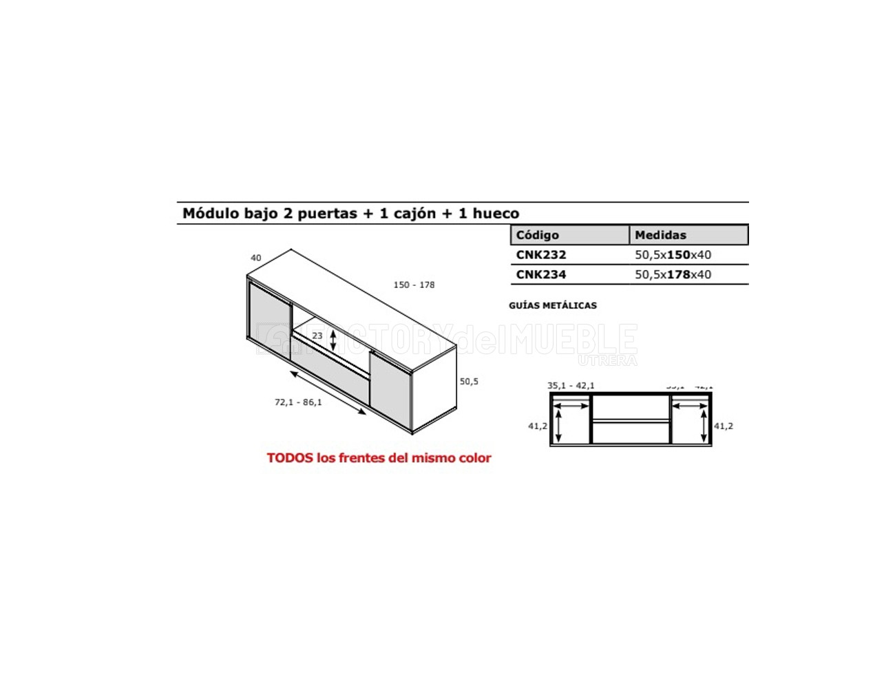 Modulo bajo 2p 2c 1h