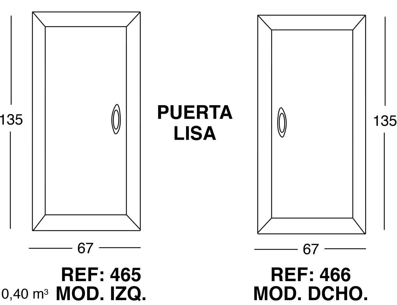 Puerta lisa