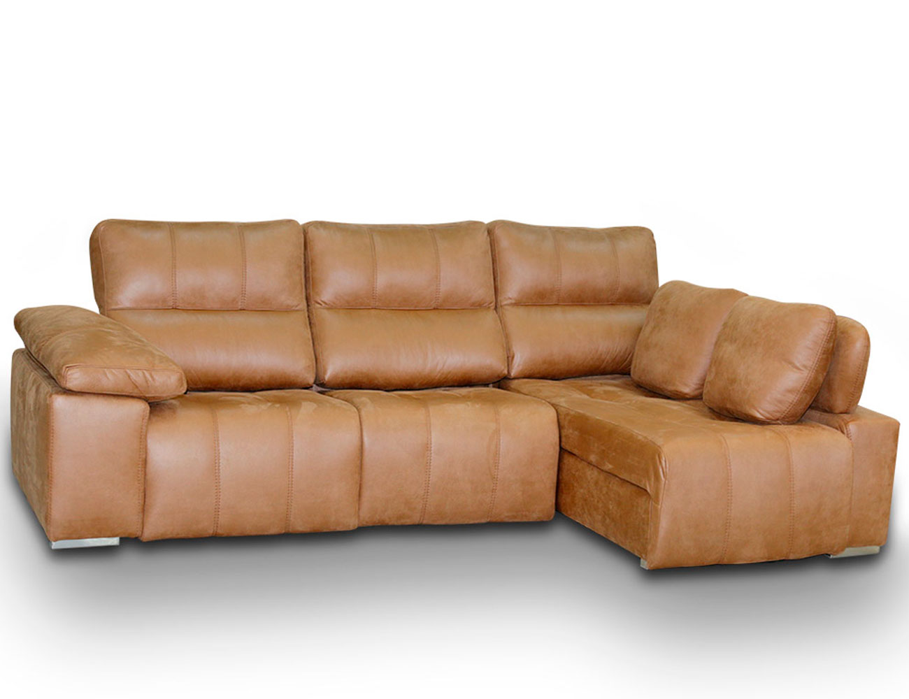 Sofá Chaiselongue con sistema Relax eléctrico con 2 motores y tejido