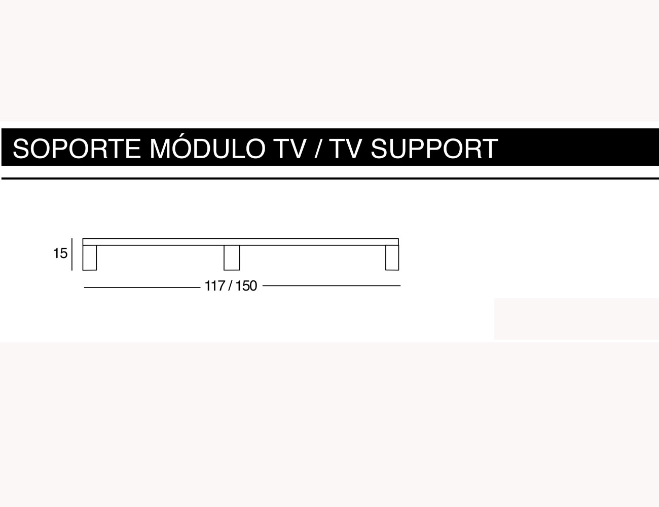 Soporte modulo tv1