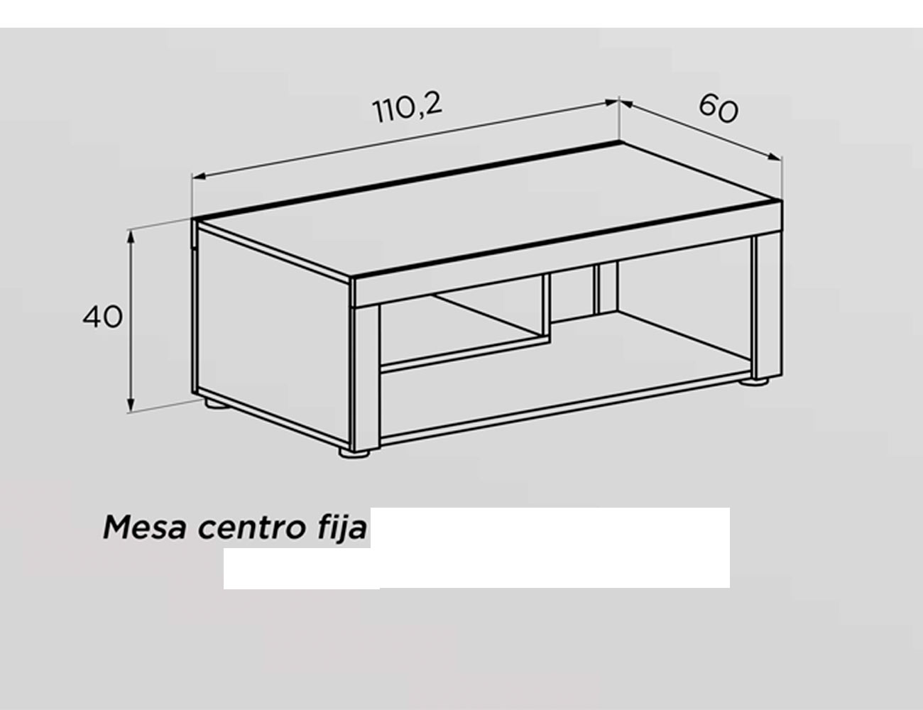 Tecnico mesa centro fija 110