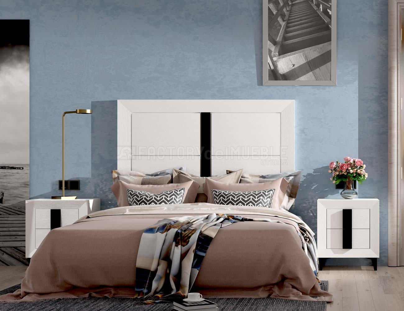 Dormitorio de matrimonio en Nieve (33899) | Factory del Mueble Utrera