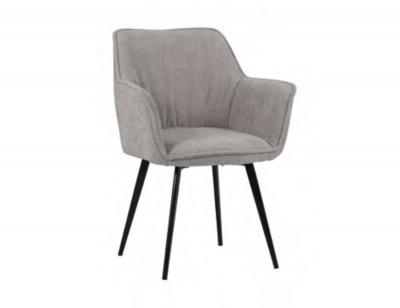 Silla_tela_gris_claro_pata_negra_dc 413