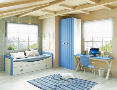 Dormitorio juvenil madera 114